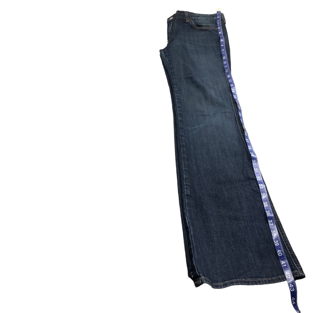 7 for all mankind Women'A' pocket flare jeans low rise dark wash Size 32 !! - Picture 6 of 14